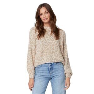 NWT! Saltwater Luxe Klein Animal Print Cozy Long Sleeve Sweater - Size XL